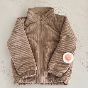 Tulabee Beige Corduroy Jacket nwt